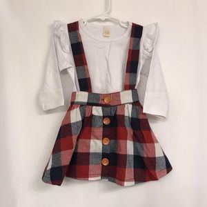 NWOT plaid holiday outfit